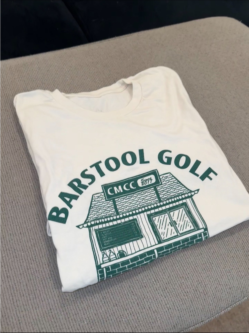 Barstool Golf White Graphic Tee